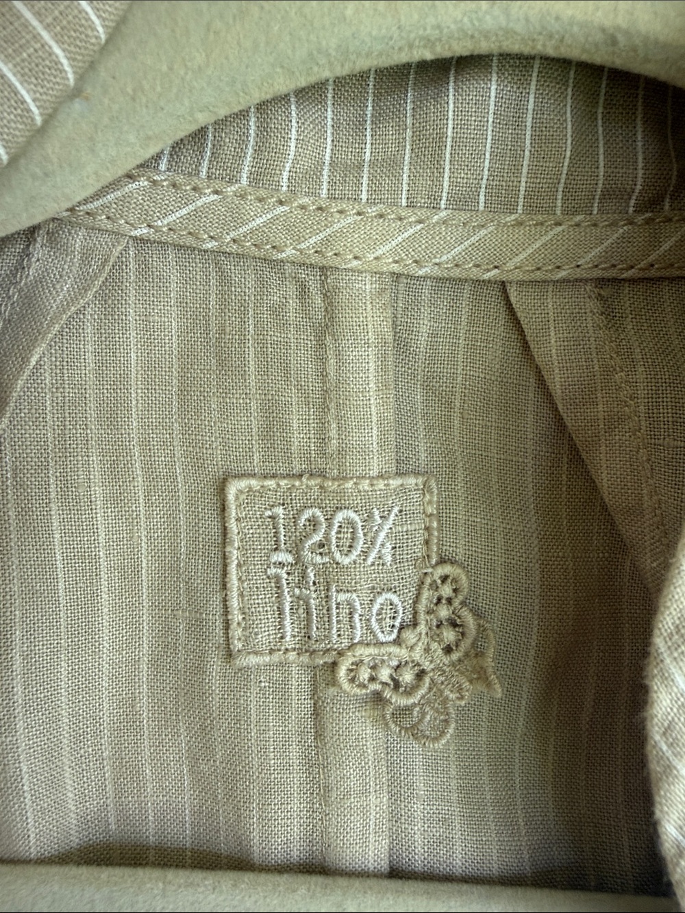 Women's Long Jacket 100% Linen in Cream - Picture 8 of 10
